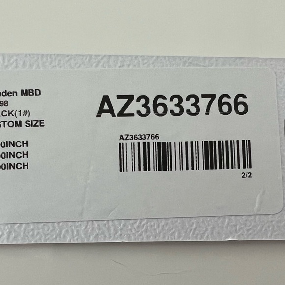 Azazie Camden BLACK Custom 14/16 Black with Shawl and Garment Bag - Picture 8 of 8